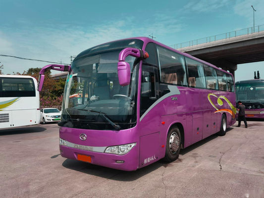 تستخدم Kinglong Bus XMQ6117 44 مقعدًا محرك خلفي أبواب مزدوجة وسادة هوائية الشاسيه مستعمل / حافلة سياحية