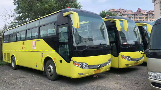 51 مقعدًا مستعمل Yutong ZK6107 Bus Used Coach Bus 2012 Year 100km / H Steering LHD NO حادث
