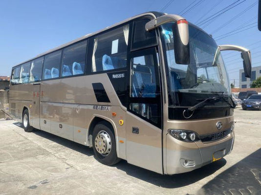 حافلة حافلات مستعملة ماركة Higer KLQ6115 51 مقعدًا Weichai الخلفي محرك وسادة هوائية هيكل أبواب مزدوجة التوجيه الأيسر