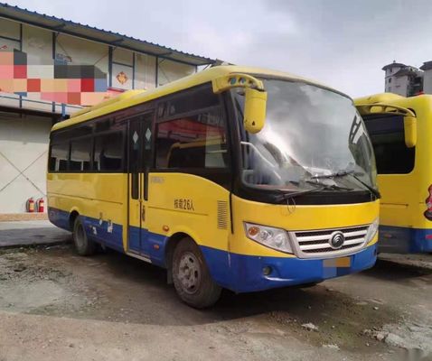 تستخدم Yutong Mini Bus ZK6720d محرك أمامي 95kw Yuchai Good Passenger Bus Euro IV 26seats