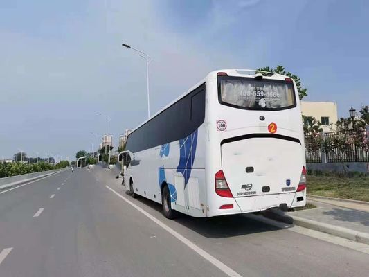 تستخدم Yutong Bus 55 مقعدًا Weichai Rear Engine حافلة مستعملة ZK6127 هيكل فولاذي بباب واحد