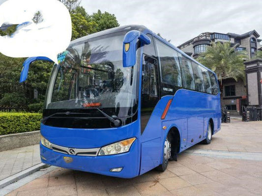 مستعملة نموذج الحافلة السياحية XMQ6859 العلامة التجارية Kinglong 35 مقعدًا منخفض الكيلومتر Euro III مستعمل Mini Coach