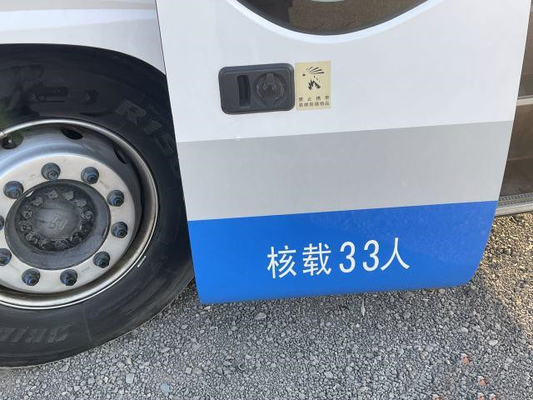 2 محور يستخدم Passanger Yutong Bus Luxury 33 مقعدًا وسادة هوائية مزدوجة الأبواب