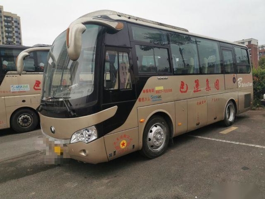 147kw السياحة Yutong تستخدم حافلة كوستر 35 مقعدًا في اليد اليسرى لحافلات الركاب