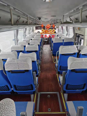 Yutong تستخدم وسائل النقل البيضاء المستخدمة ديزل لمسافات طويلة 50 مقاعد الباصات المستعملة