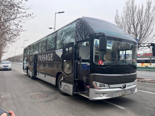حافلة ذات طابقين ZK6148 حافلة ركاب فاخرة مستعملة لأفريقيا Rhd 2019 Yutong Bus Coach 56 مقعدًا