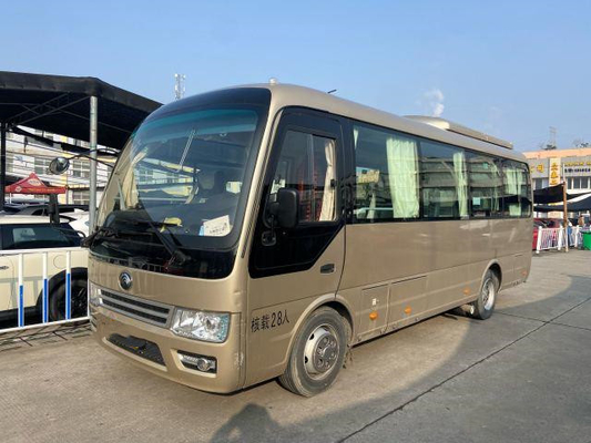 مستعملة حافلات Yutong ZK6728 حافلات ذات محرك ذهبي اللون Yuchai 28 حافلة ركاب في عام 2019