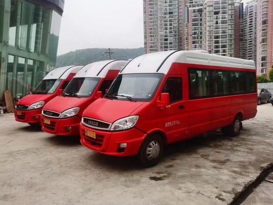 وصول جديد 2017 سنة 19 مقاعد Iveco حافلة مستعملة تستخدم Minibus 129Hp Diesel